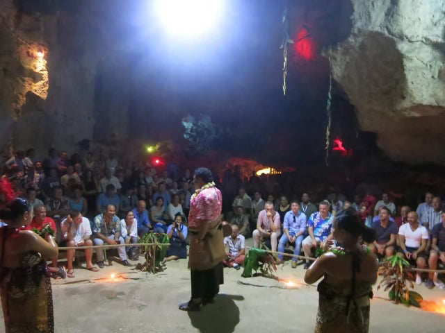 Oholei Beach Resort buffet dinner and traditional Tongan show - with fire dancing!